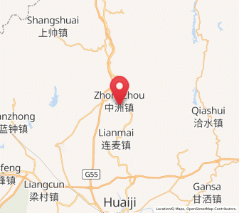 Map of Zhongzhou, Guangdong