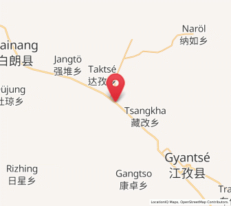 Map of Zhongzi, Tibet