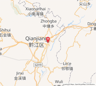Map of Zhoubai, Chongqing