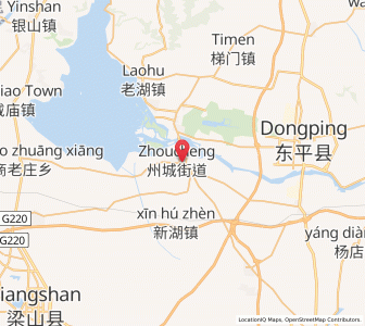 Map of Zhoucheng, Shandong