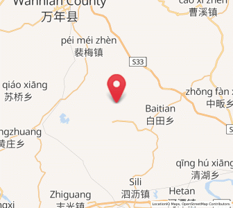 Map of Zhoufang, Jiangxi