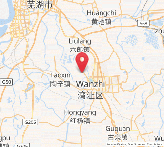 Map of Zhougao, Anhui