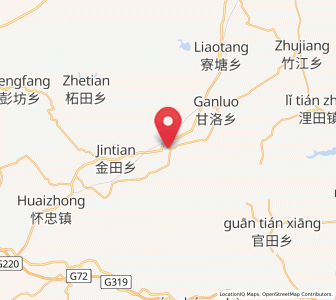 Map of Zhouhu, Jiangxi