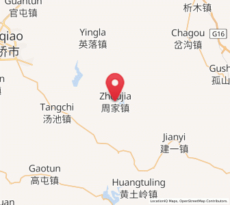 Map of Zhoujia, Liaoning