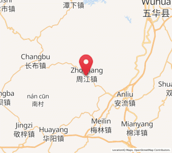 Map of Zhoujiang, Guangdong