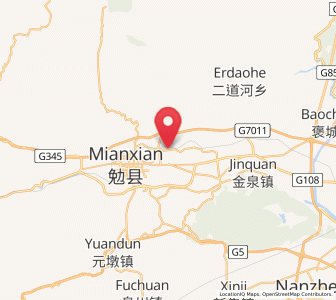 Map of Zhoujiashan, Shaanxi
