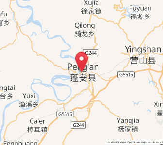 Map of Zhoukou, Sichuan