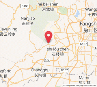 Map of Zhoukoudian, Beijing
