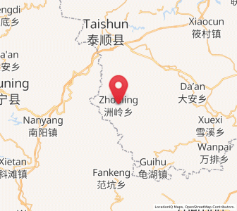 Map of Zhouling, Zhejiang