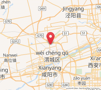 Map of Zhouling, Shaanxi