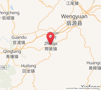 Map of Zhoupi, Guangdong