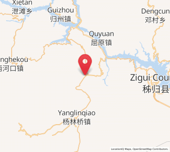 Map of Zhouping, Hubei