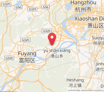 Map of Zhoupu, Zhejiang