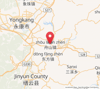 Map of Zhoushan, Zhejiang