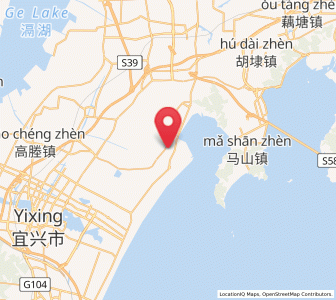 Map of Zhoutie, Jiangsu