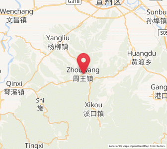 Map of Zhouwang, Anhui