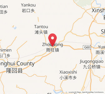 Map of Zhouwang, Hunan