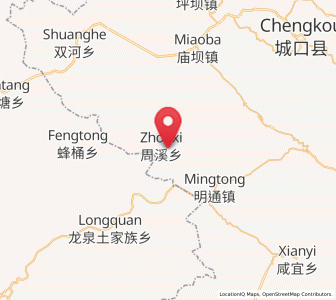 Map of Zhouxi, Chongqing