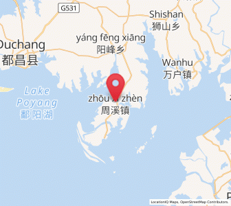 Map of Zhouxi, Jiangxi