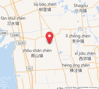 Map of Zhouxiang, Jiangsu