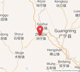 Map of Zhouzai, Guangdong