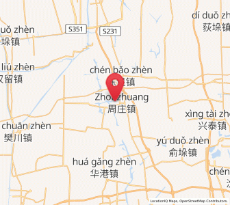 Map of Zhouzhuang, Jiangsu