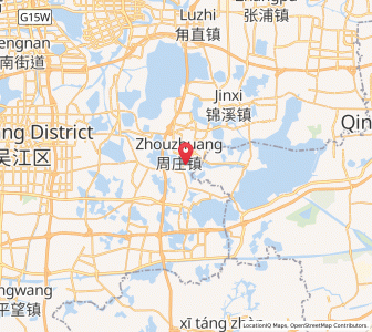 Map of Zhouzhuang, Jiangsu