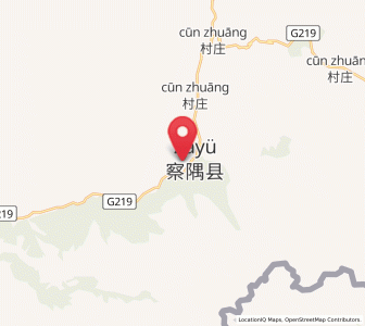 Map of Zhowagoin, Tibet