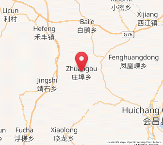 Map of Zhuangbu, Jiangxi