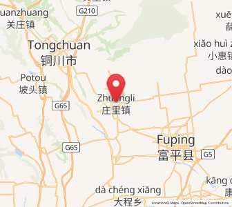 Map of Zhuangli, Shaanxi