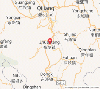 Map of Zhuantang, Chongqing