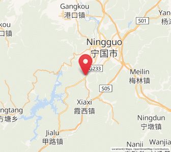 Map of Zhufeng, Anhui