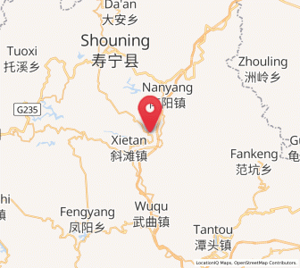 Map of Zhuguanlong, Fujian