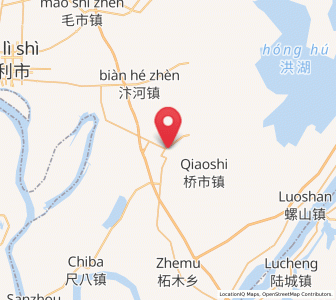 Map of Zhuhe, Hubei