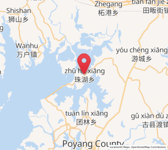 Map of Zhuhu, Jiangxi