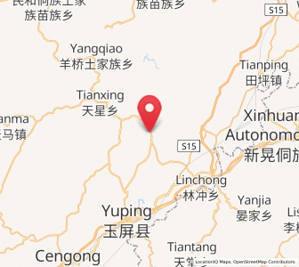 Map of Zhujiachang, Guizhou
