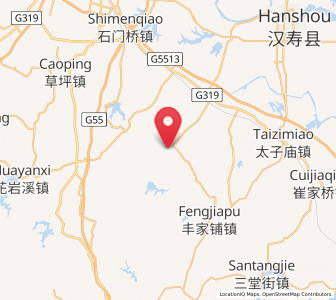 Map of Zhujiapu, Hunan