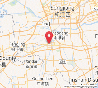 Map of Zhujing, Shanghai