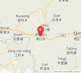 Map of Zhukou, Anhui