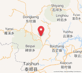Map of Zhuli, Zhejiang