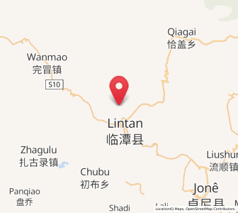 Map of Zhuoluo, Gansu