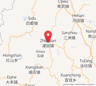Map of Zhuotian, Fujian