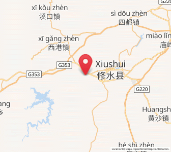 Map of Zhuping, Jiangxi