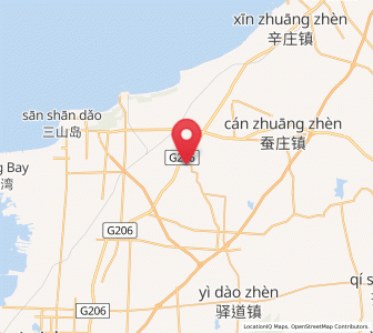 Map of Zhuqiao, Shandong