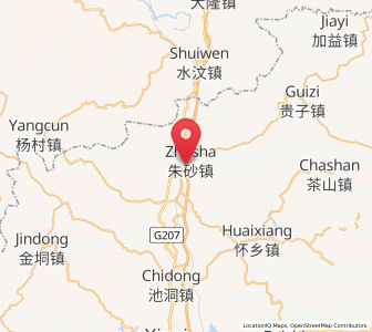 Map of Zhusha, Guangdong
