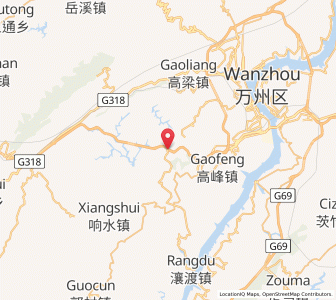 Map of Zhushan, Chongqing