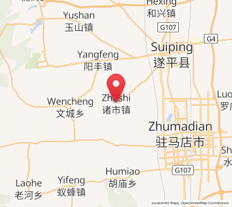 Map of Zhushi, Henan