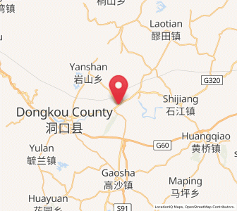 Map of Zhushi, Hunan