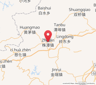 Map of Zhutan, Jiangxi