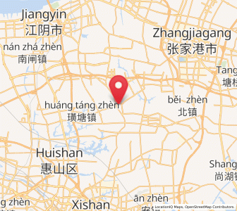 Map of Zhutang, Jiangsu